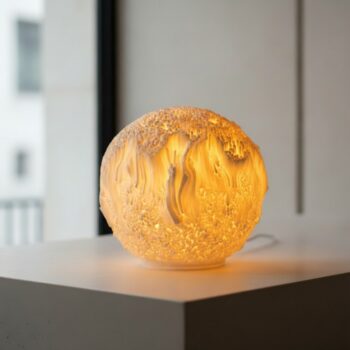 Reef Sculpted Lamp modern ambient sculptural table lamp with organic textured surface